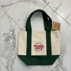 Trader Joe’s Forest Green MINI Canvas Tote Bag